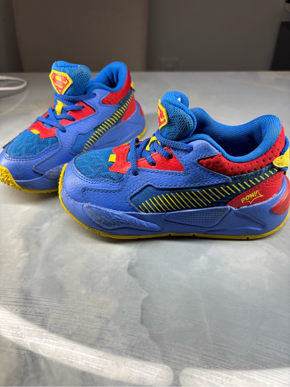 PUMA Toddler Boys Rs-Z Superman Lace Up Sneakers Shoes Casual - Blue size 9C